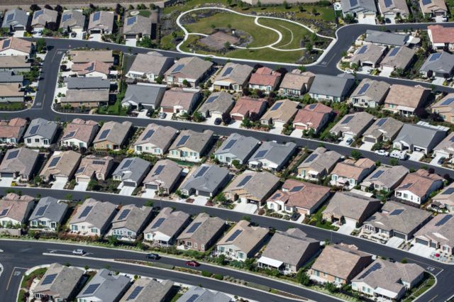 Imagen aérea de Río Vista, en el condado de Solano, California, Estados Unidos.