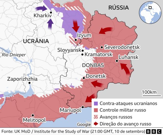 Nova Geografia on X: Mapa - Áreas em disputa no Leste da Ucrânia.    / X