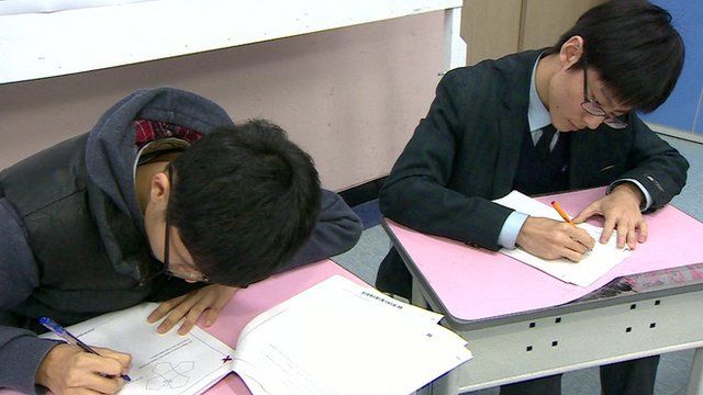 South Korean schoolchildren