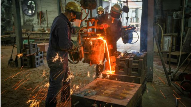 Foundry workers in Wolverhampton