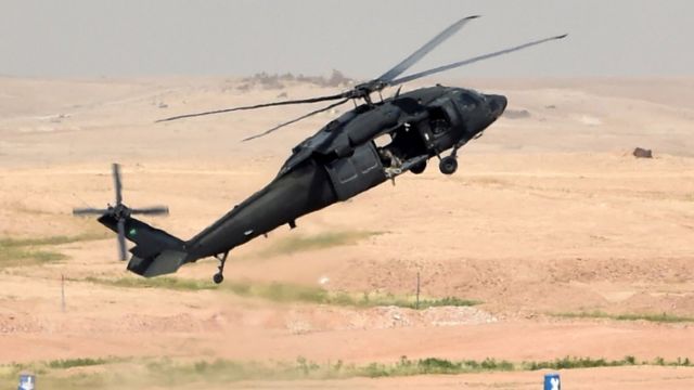 سعودی عرب کی فوج کا ہیلی کاپٹر