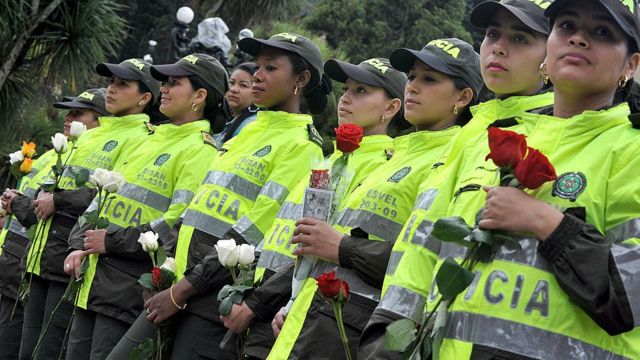 Policías colombianas