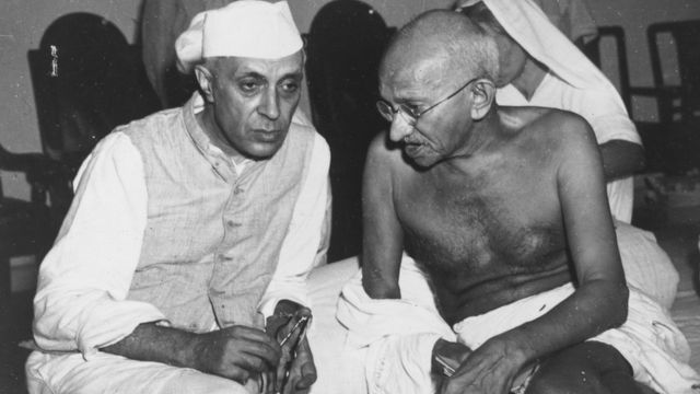 जवाहर लाल नेहरू- महात्मा गांधी