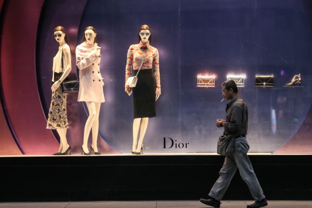 The Dior shop in Dalian