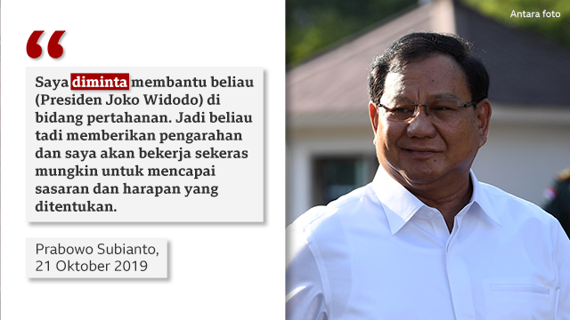 Prabowo Subianto Sanggupi Jadi Menteri Jokowi Oposisi Akan Makin Lemah Bbc News Indonesia