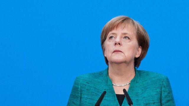 Nemačka kancelarka Angela Merkel na konferenciji za štampu 12. februara 2017.