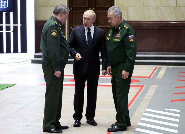 Герасимов, Путин и Шойгу