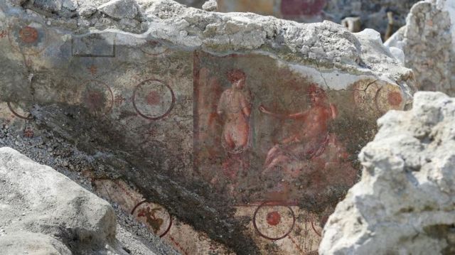 Un fresco en Pompeya.
