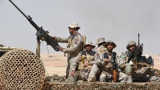 صورة أرشيفية لجنود سعوديين