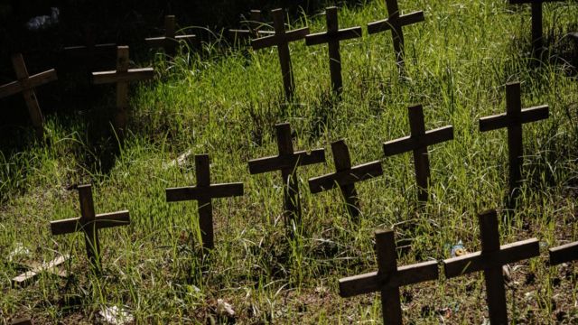 Cementerio de fetos en Nápoles, Italia