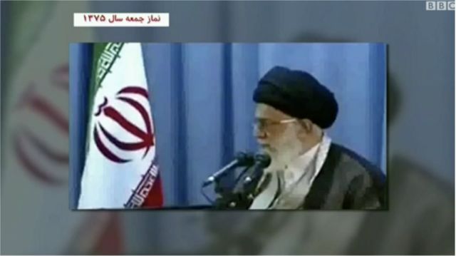 آیت‌الله خامنه‌ای رهبر ایران، نماز جمعه سال ۱۳۷۵ و اشاره به دادگاه میکونوس