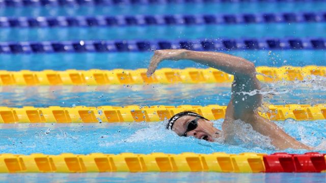 Tokyo 2020 Paralympic Games - Swimming - Men's 200m Individual Medley - SM11 Final – Tokyo Aquatics Centre, Tokyo, Japan - August 30, 2021. Rogier Dorsman of the Netherlands in action REUTERS/Bernadett Szabo