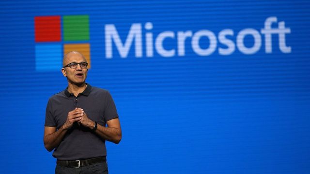 El director de Microsoft, Satya Nadella.