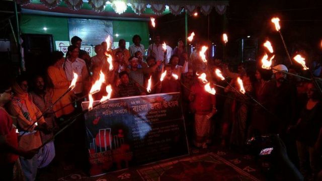 কলকাতায় একুশে উদযাপন, মশাল মিছিল