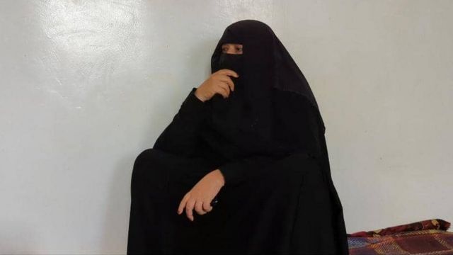 Umm Said is the main breadwinner for her daughters and grandchildren as her sons are fighting with the Houthi rebels