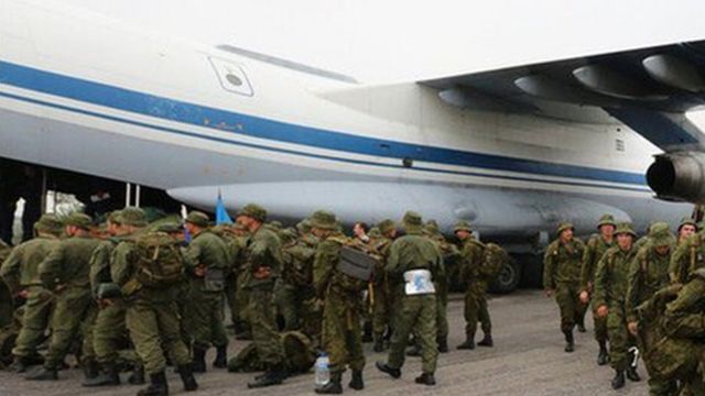 23 сентября российские военные прибыли в Пакистан на учения