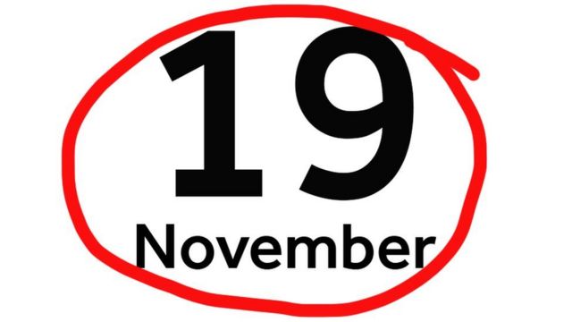 19 November circled