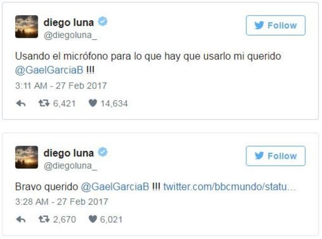 Tuit de Diego Luna