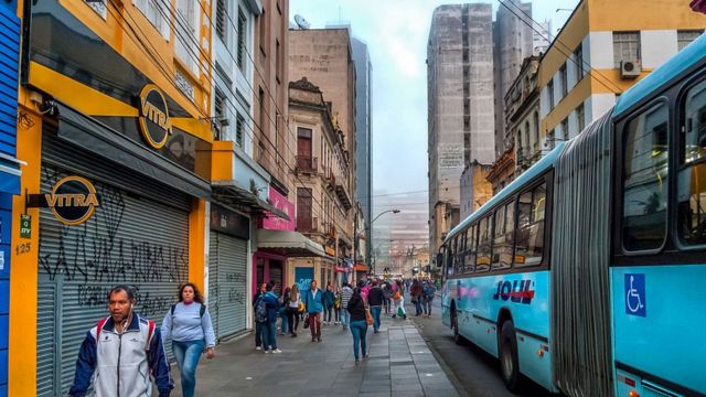 Centro histórico de Porto Alegre.