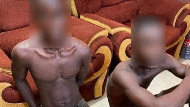 Awọn ọmọkunrin naa lẹyin ti ọwọ tẹ wọn