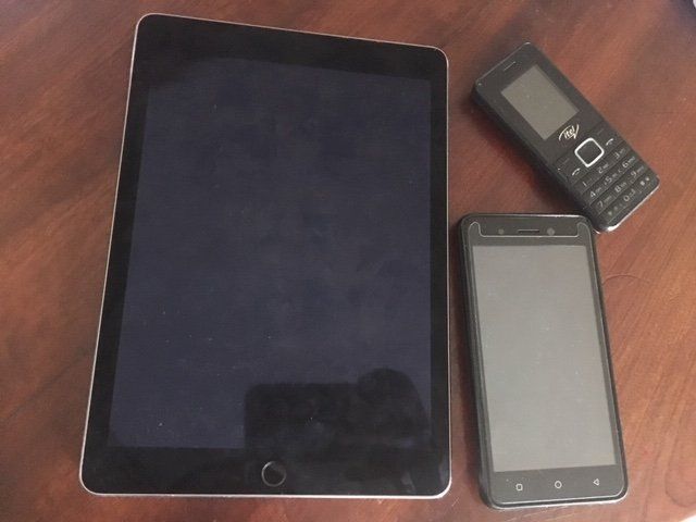 Tablet and phone ontop