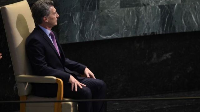Macri, que esta semana habló en la ONU, ha impulsado una polémica política de mano firme contra la inseguridad.