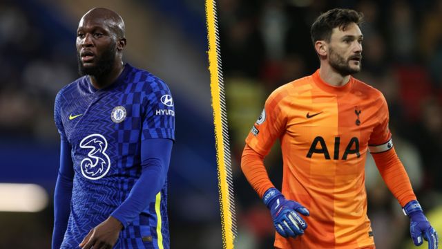 Romelu Lukaku & Hugo Lloris split pic