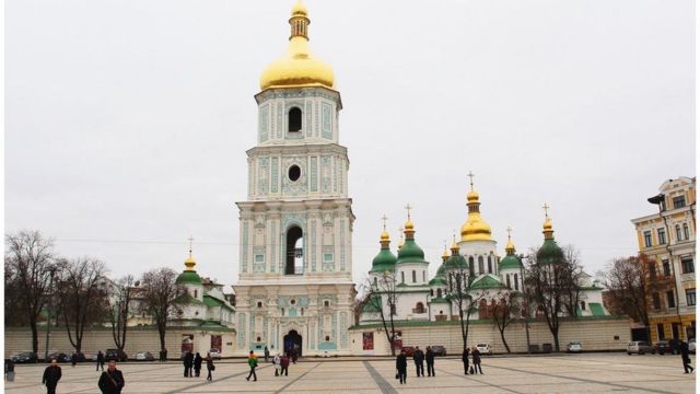 乌克兰首都基辅。历史上乌克兰国的前身是哥萨克酋长国(photo:BBC)