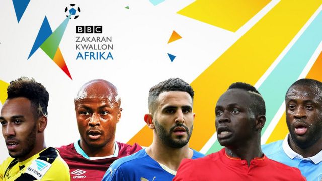 Pierre-Emerick Aubameyang da Andre Ayew da Riyad Mahrez da Sadio Mane da kuma Yaya Toure