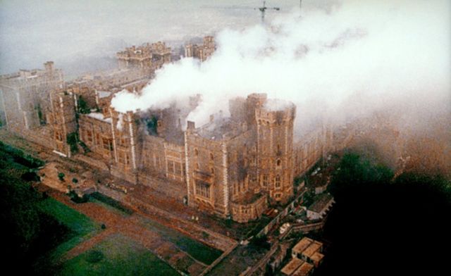 Lâu đài Windsor bị cháy