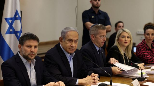 نتنياهو في جلسة لمجلس الوزراء
