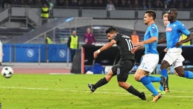 Sergio Aguero amekuwa mfungaji wa mabao mengi katika historia ya klabu ya Manchester City huku timu hiyo ikiilaza Napoli 4-2 ugenini