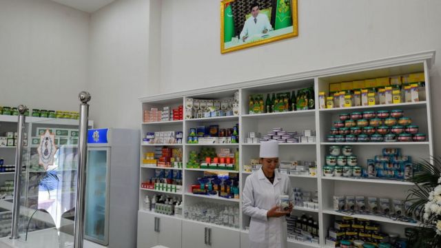 Farmácia em Ashgabat, 2020