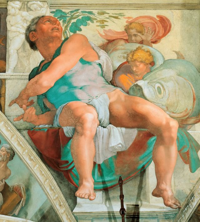 El Jonás de Miguel Ángel en la Capilla Sistina.