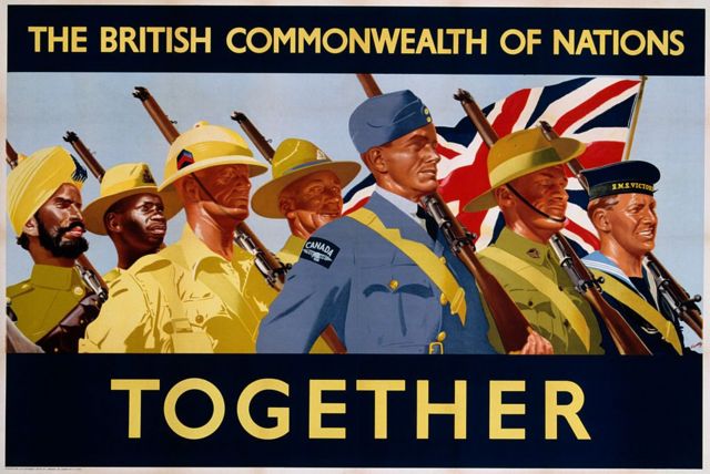 Плакат в честь Британкого содружества наций