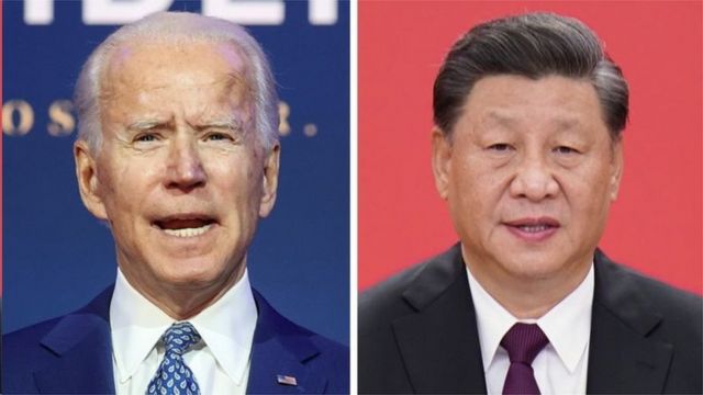 Biden and Xi Jinping