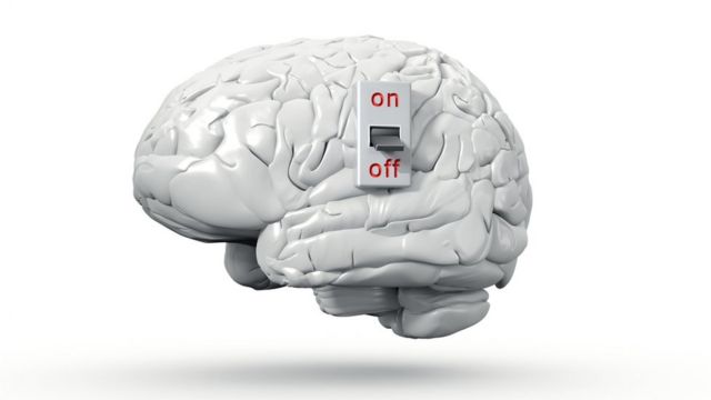 Cerebro con interruptor.