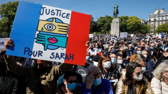 Sarah Halimi için adalet isteyen Fransızlar mahkeme kararını protesto etti