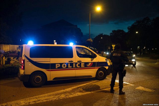 हमले वाली जगह पर फ़्रांस की पुलिस