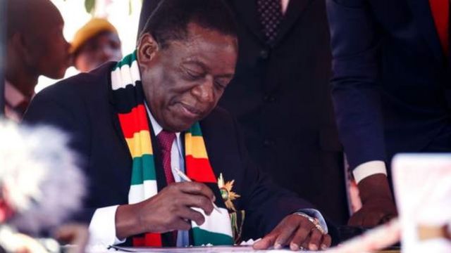 Nta muntu wo mu batavuga rumwe na leta ugaragara muri leta yatangajwe na Bwana Mnangagwa ku wa gatanu