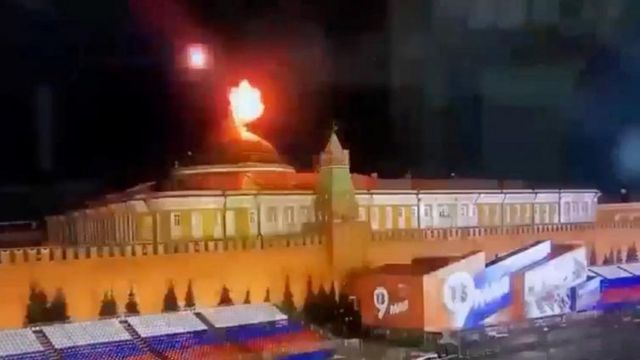 Kremlin üzerinde patlama 