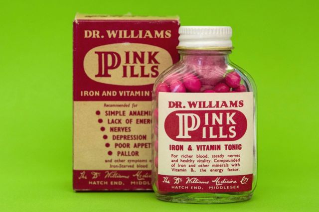 Dr William's pink pills, late 19th century