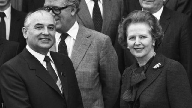 Gorbaçov ve Thatcher.
