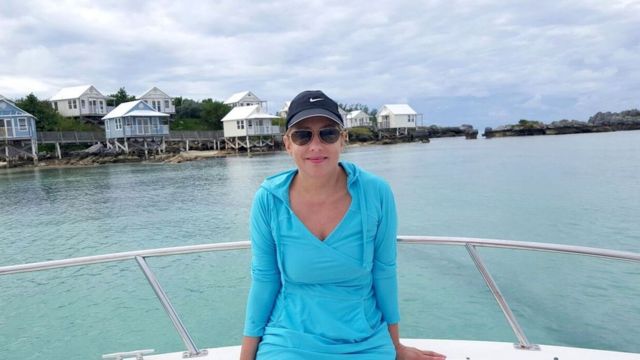 Sadie Millard en Barbados.