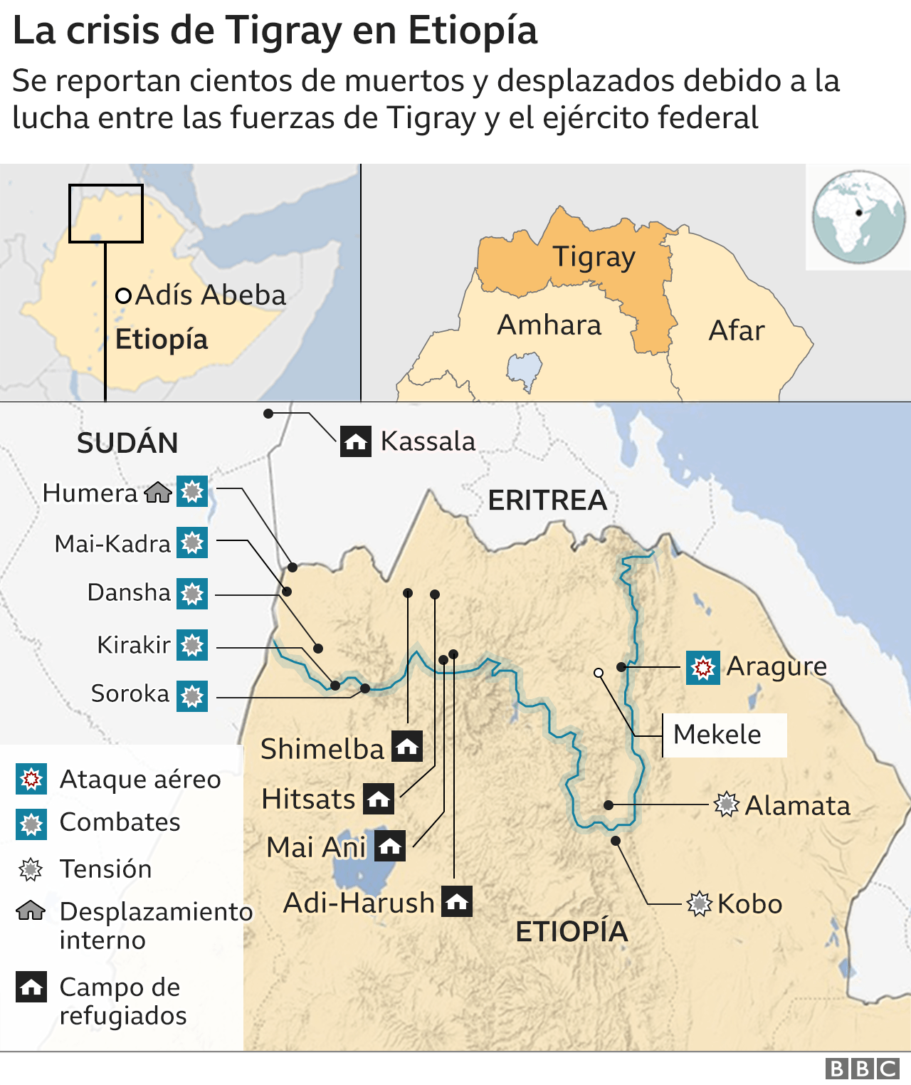 5 claves para entender por qué Etiopía está "al borde de una guerra civil"  un año después del Nobel de la Paz de Abiy Ahmed Ali - BBC News Mundo