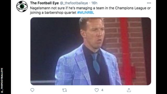 I M A Football Coach Not A Model Leipzig Boss Nagelsmann Responds To Mockery Of Jacket Bbc Sport