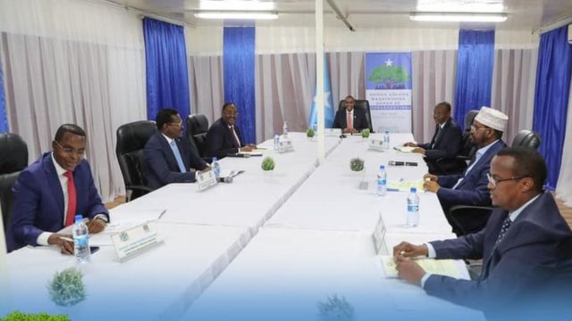 Shirka maanta ka furmay magaalada Muqdisho ee u dhexeeya madaxda Dowlad Goboleedyada iyo Ra'iisul Wasaaraha Soomaaliya