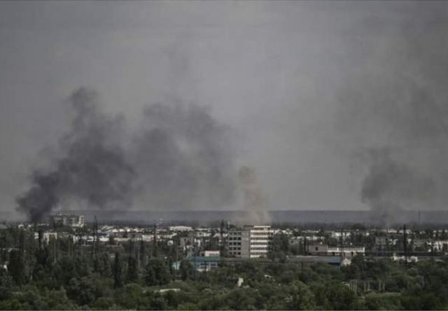 北顿涅茨克市过去几周以来一直受到俄罗斯的猛烈轰炸(photo:BBC)