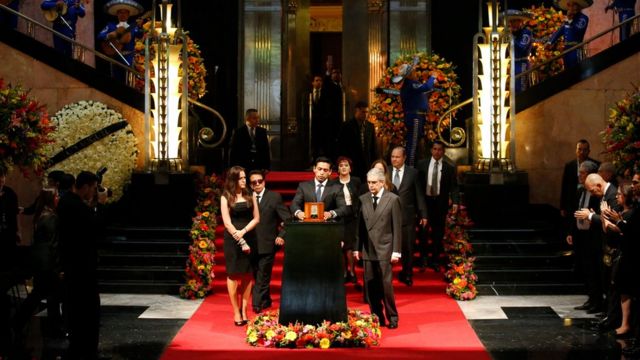 Los restos de Juan Gabriel en el Palacio de Bellas Artes