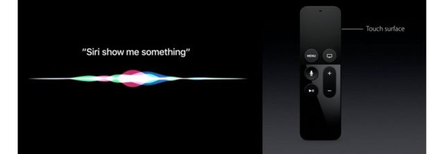 アップルTVのリモコンにはタッチ機能と音声認識機能「Siri」が追加された